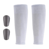 Maxbell 2Pcs Miniature Shin Guards with Socks Soccer Equipment for Adult Kids Sports
