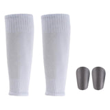 Maxbell 2Pcs Miniature Shin Guards with Socks Soccer Equipment for Adult Kids Sports