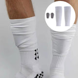 Maxbell 2Pcs Miniature Shin Guards with Socks Soccer Equipment for Adult Kids Sports