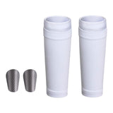 Maxbell 2Pcs Protective Soccer Equipment with Socks Anti Slip Mini Shin Guard Soccer