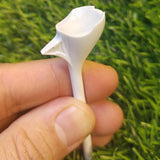 Maxbell 10 Degrees Golf Tees Golf Tees Rhombic for Outdoor Practice Golf Accessories white