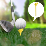 Maxbell 10 Degrees Golf Tees Golf Tees Rhombic for Outdoor Practice Golf Accessories yellow