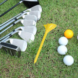 Maxbell 10 Degrees Golf Tees Golf Tees Rhombic for Outdoor Practice Golf Accessories yellow