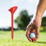 Maxbell 10 Degrees Golf Tees Golf Tees Rhombic for Outdoor Practice Golf Accessories red