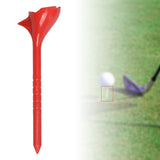 Maxbell 10 Degrees Golf Tees Golf Tees Rhombic for Outdoor Practice Golf Accessories red