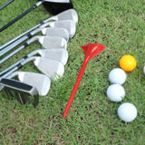 Maxbell 10 Degrees Golf Tees Golf Tees Rhombic for Outdoor Practice Golf Accessories red