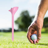 Maxbell 10 Degrees Golf Tees Golf Tees Rhombic for Outdoor Practice Golf Accessories pink