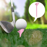 Maxbell 10 Degrees Golf Tees Golf Tees Rhombic for Outdoor Practice Golf Accessories pink