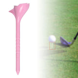 Maxbell 10 Degrees Golf Tees Golf Tees Rhombic for Outdoor Practice Golf Accessories pink