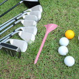 Maxbell 10 Degrees Golf Tees Golf Tees Rhombic for Outdoor Practice Golf Accessories pink