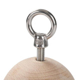 Maxbell Pull up Ball Climbing Hand Grip Handle Wooden for Workout Kettlebell Barbell