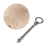 Maxbell Pull up Ball Climbing Hand Grip Handle Wooden for Workout Kettlebell Barbell
