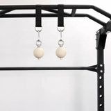 Maxbell Pull up Ball Climbing Hand Grip Handle Wooden for Workout Kettlebell Barbell