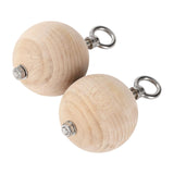 Maxbell Pull up Ball Climbing Hand Grip Handle Wooden for Workout Kettlebell Barbell