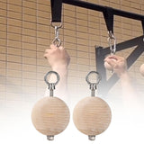 Maxbell Pull up Ball Climbing Hand Grip Handle Wooden for Workout Kettlebell Barbell