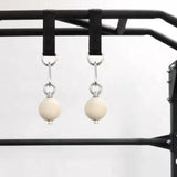 Maxbell Pull up Ball Climbing Hand Grip Handle Wooden for Workout Kettlebell Barbell
