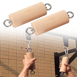 Maxbell Pull up Handles Grips Wood for Weight Training Indoor and Outdoor Kettlebell