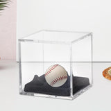 Maxbell Baseball Display Case Square Clear Fits Official Size Ball Dustproof Acrylic