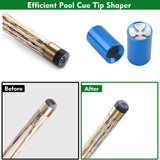 Maxbell Pool Cue Shaper Cue Tip Shaper Cue Tips Aerator Lightweight Snooker Supplies blue
