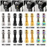 Maxbell 2 Set Bike Carbon Stem Bolts Nuts Kit Parts for Cycling Mountain Bikes