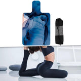 Maxbell Pilates Reformer Mat Towel Portable Non Slip for Home Yoga Strength Training Blue