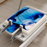 Maxbell Pilates Reformer Mat Towel Portable Non Slip for Home Yoga Strength Training Blue