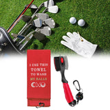 Maxbell Golf Club Brush and Groove Cleaner Golfer Easy Attach to Golf Bag Golf Brush Red