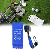 Maxbell Golf Club Brush and Groove Cleaner Golfer Easy Attach to Golf Bag Golf Brush Blue