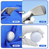 Maxbell Golf Club Brush and Groove Cleaner Golfer Easy Attach to Golf Bag Golf Brush Blue