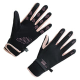 Maxbell Winter Warm Cycling Gloves Non Slip for Men Women for Running Sports Outdoor Black and pink