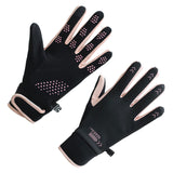 Maxbell Winter Warm Cycling Gloves Non Slip for Men Women for Running Sports Outdoor Black and pink