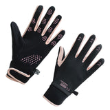 Maxbell Winter Warm Cycling Gloves Non Slip for Men Women for Running Sports Outdoor Black and pink