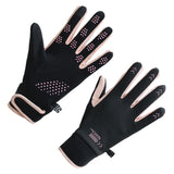 Maxbell Winter Warm Cycling Gloves Non Slip for Men Women for Running Sports Outdoor Black and pink