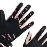 Maxbell Winter Warm Cycling Gloves Non Slip for Men Women for Running Sports Outdoor Black and pink
