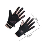 Maxbell Winter Warm Cycling Gloves Non Slip for Men Women for Running Sports Outdoor Black and pink