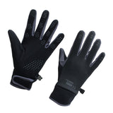 Maxbell Winter Warm Cycling Gloves Non Slip for Men Women for Running Sports Outdoor Black and gray