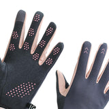 Maxbell Winter Warm Cycling Gloves Non Slip for Men Women for Running Sports Outdoor Gray and pink