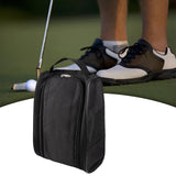 Maxbell Golf Shoes Bag Zipper Tote Organizer Sports Shoes Bag for Hiking Outdoor Gym Black