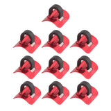 Maxbell 10x Bike Cable Clips Bicycle Brake Housing Buckle for Cycling Mountain Bikes Red