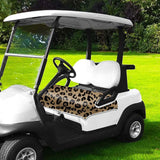 Maxbell Golf Cart Seat Cover Reusable Durable Golf Cart Seat Blanket for Travel Leopard Pattern