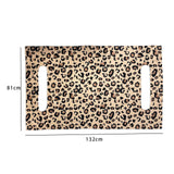 Maxbell Golf Cart Seat Cover Reusable Durable Golf Cart Seat Blanket for Travel Leopard Pattern