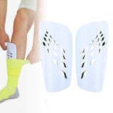 Maxbell Soccer Shin Guards Compact Gear Football Training Shin Guards for Boys Girls White