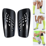 Maxbell Soccer Shin Guards Compact Gear Football Training Shin Guards for Boys Girls Black