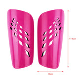 Maxbell Soccer Shin Guards Compact Gear Football Training Shin Guards for Boys Girls Rose Red