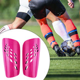 Maxbell Soccer Shin Guards Compact Gear Football Training Shin Guards for Boys Girls Rose Red