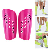 Maxbell Soccer Shin Guards Compact Gear Football Training Shin Guards for Boys Girls Rose Red