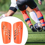 Maxbell Soccer Shin Guards Compact Gear Football Training Shin Guards for Boys Girls Orange