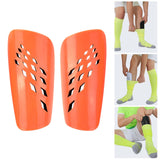 Maxbell Soccer Shin Guards Compact Gear Football Training Shin Guards for Boys Girls Orange