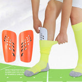 Maxbell Soccer Shin Guards Compact Gear Football Training Shin Guards for Boys Girls Orange