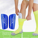 Maxbell Soccer Shin Guards Shin Guard Sleeves Comfortable for Adult EVA Cushion 2Pcs Blue